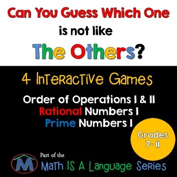 Preview of Math Games - Can you guess which one? - Bundle I