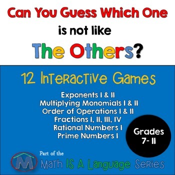 Preview of Math Games - Can you guess which one? - Bundle IV