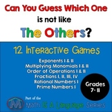 Math Games - Can you guess which one? - Bundle IV