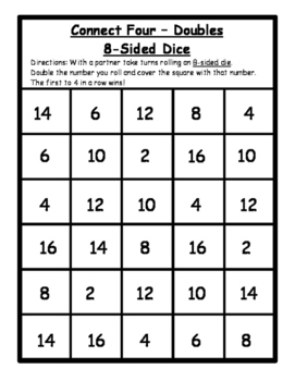 8 side dice worksheets teaching resources teachers pay teachers