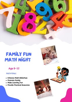 Preview of Math Games For Family Fun Night