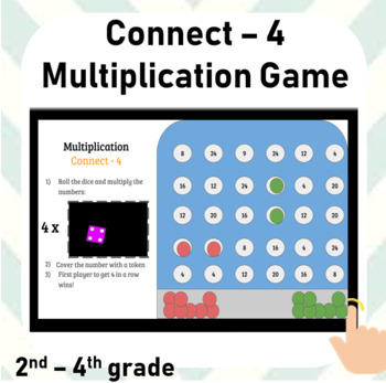 Preview of Math Games: Multiplication Facts - Connect 4