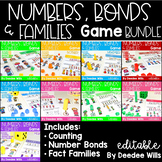 Math Games: Numbers, Number Bonds, and Fact Families | Bundle