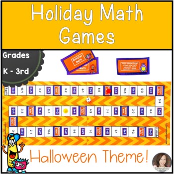 Preview of October Math Centers | Halloween Math Games | Halloween Math Activities