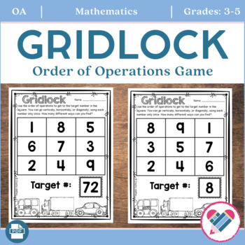 Preview of Order of Operations Math Game