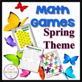 Spring Math Games - Addition, Subtraction, Multiplication 