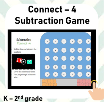 Preview of Math Games: Subtraction | Connect - 4 