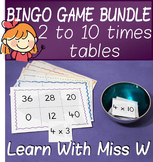 Times table bingo game pack - 2 to 10