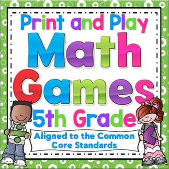 Preview of 5th Grade Math Games and Centers Bundle