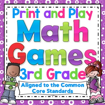 Preview of 3rd Grade Math Games: Math Centers Bundle