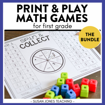 Preview of Math Games for 1st Grade: Print, Play, LEARN!