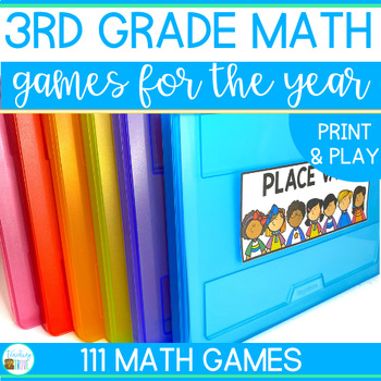 Preview of Math Games for 3rd Grade Early Finisher or Centers Printable & Digital Resources