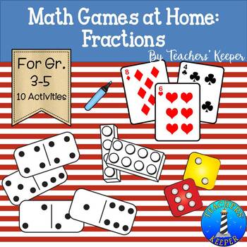 Preview of Math Games for Home: Fractions 