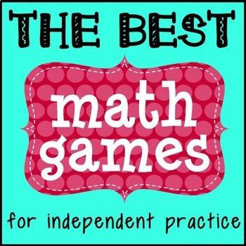 Preview of Math Games for Independent Practice! Five Games that work for any skill!