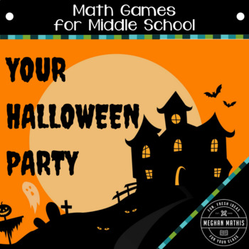 Preview of Math Games for Middle School 2 - Your Halloween Party (Adding)