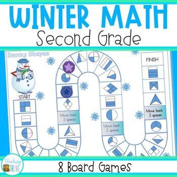 Winter Math Games For Second Grade By Teaching Trove | Tpt