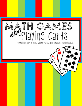 Preview of Math Games using Playing Cards