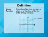 Math Glossary: Linear Equations and Functions