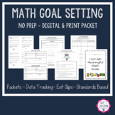 Distant Learning Digital Math Goal Setting - No PREP - Dig