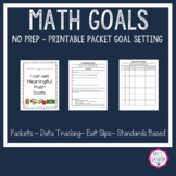 Math Goal Setting - No PREP Packet