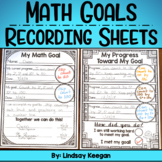 Math Goals Recording Sheets