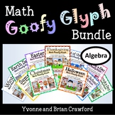 Algebra Math Goofy Glyph Bundle | Math Facts | Spiral Revi