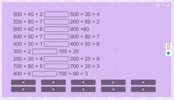 Preview of Math Grade 2 Compare Numbers