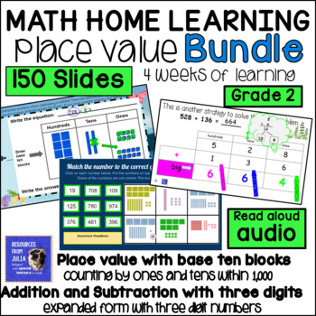 Preview of Math Grade 2 Place Value Three Digit Numbers with Regrouping Bundle
