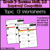 Math Grade 3 Topic 13 Worksheets (Envision Inspired/Compatible)