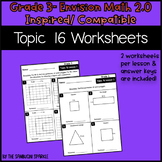 Math Grade 3 Topic 16 Worksheets (Envision Inspired/Compatible)