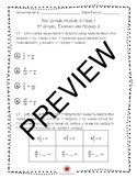 Math Grade 5 Module 3 Assessment/Test (BILINGUAL)