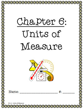 Preview of Math Grade 6 Ch. 6 - Units of Measure