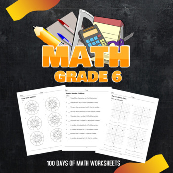 Math Grade 6, Math worksheets Grade 6 by Samir Latrous | TPT