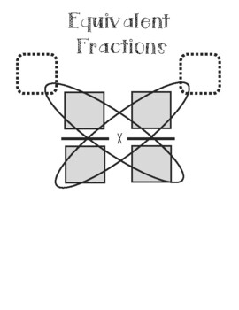 Preview of Math Graphic Organizers - Equivalent Fractions