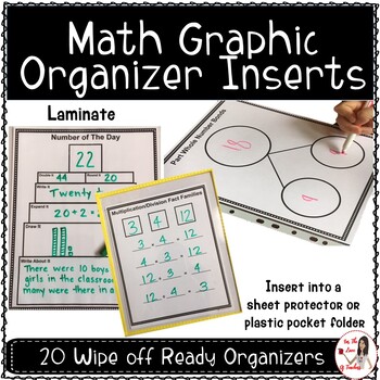 Preview of Math Graphic Organizer Inserts