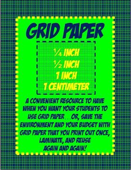 math grid paper by no more monkey business teachers pay teachers