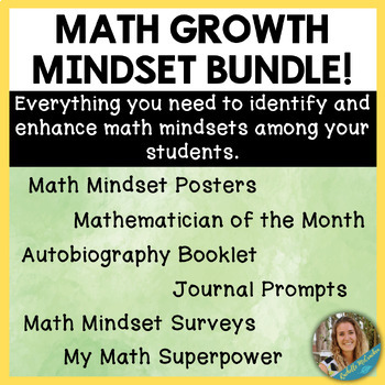 Preview of Math Growth Mindset and Building Student Identity in Mathematics Bundle