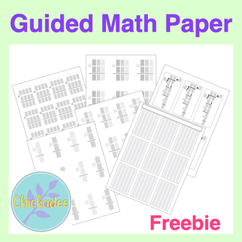 Preview of Math Guided & Column Scratch Paper Support - Add Subtract Multiply Divide