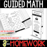 Math HOMEWORK Tri-Folds - 3rd Grade