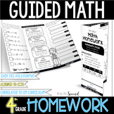 Math HOMEWORK Tri-Folds - 4th Grade