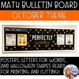 Math Bulletin Board - October Theme - Halloween #monstermathsale