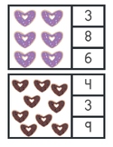 Math Heart Shaped Donut Counting 1-10