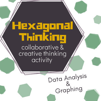 Preview of Math Hexagonal Thinking | Vocabulary about Data Analysis, and Graphing