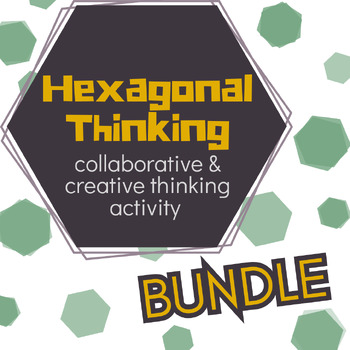 Preview of Math Hexagonal Thinking | Vocabulary about Multiple Math Topics and Themes