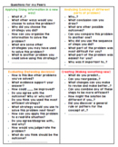 Math Higher Level Thinking Questioning Stems