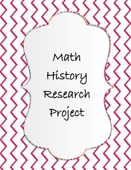 Preview of Math History Research Project