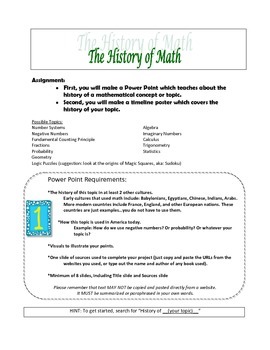 math history research project