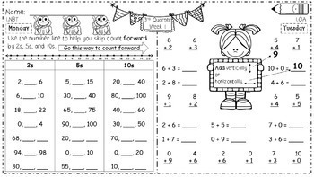 Free Printable Math Worksheets for Grade 3