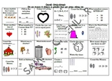 Math Homework Chart- First Grade Pack 2