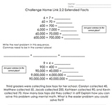 Math Homework Worksheets: Addition, Subtraction, Number St